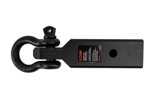 2-1/2" receiver tow hook 3/4" shackle - 13,000 lbs.