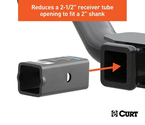 2-1/2" to 2" Steel Hitch Reducer Sleeve