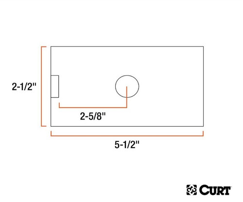 2-1/2" to 2" Steel Hitch Reducer Sleeve