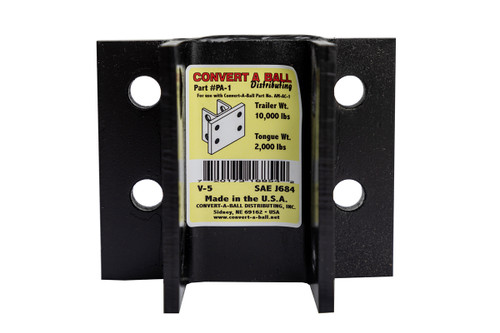 4 Bolt Pintle Adapter plate Only - 10,000 lbs.