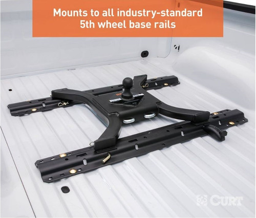 2-5/16" Gooseneck Spyder Plate for Rails - 25K