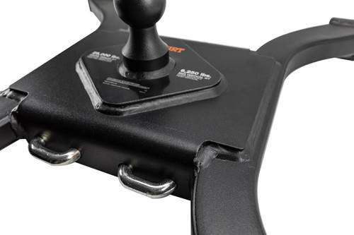 2-5/16" Gooseneck Spyder Plate for Rails - 25K