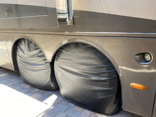 Adco 17.5" Parked Tire Cover (Set of 2) - Black