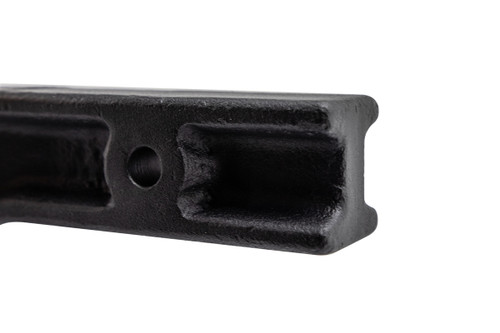 Adjustable Pintle Mounting Plate for 2-1/2" Hitch - 14 hole-20,000 lbs