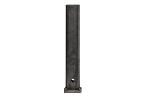 Raw Steel 2-1/2" Square Receiver Tube 18" Long