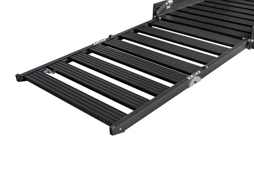Black Aluminum Hitch Carrier with Ramp - 500 lbs.