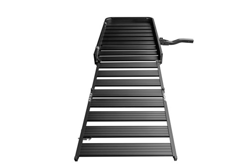 Black Aluminum Hitch Carrier with Ramp - 500 lbs.