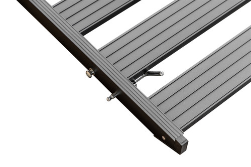 Black Aluminum Hitch Carrier with Ramp - 500 lbs.