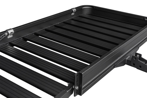 Black Aluminum Hitch Carrier with Ramp - 500 lbs.