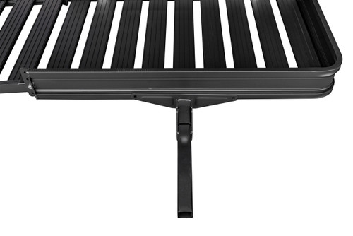 Black Aluminum Hitch Carrier with Ramp - 500 lbs.