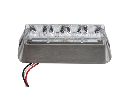 Custer 4 Diode LED Strobe Light - White