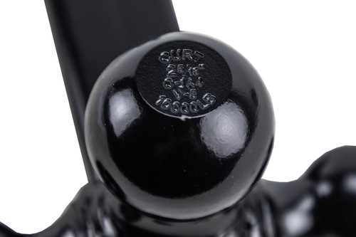 3-Ball 2" Receiver Hollow Straight Mount 1-7/8", 2" and 2-5/16" Balls - 10,000 lbs. - Black