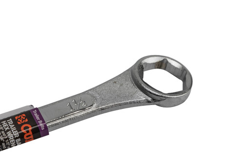 Trailer Ball Box End Wrench with Sizes 1-1/8" & 1-1/2"