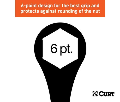 Trailer Ball Box End Wrench with Sizes 1-1/8" & 1-1/2"