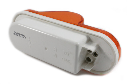 6.5" LED Oval Side Turn Signal Light 18 diodes - Amber