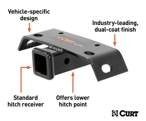Universal Step Bumper Hitch with 2" Receiver