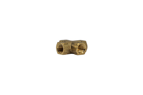 3/16" Hydraulic Brass Cross for Brake Line - Heavy Duty