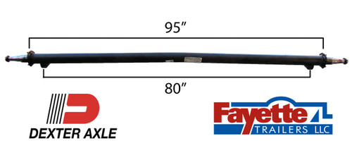 7,000 lb. Trailer Axle Beam Only - 95" HF 80" SC