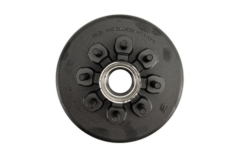 12-1/4"x 2-1/2" Dexter Cast Brake Drum with 5/8" studs - Oil Bath for 7.2K - 8K