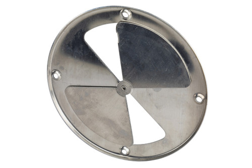 Bolt-on Round Aluminum Butterfly Vent - 7-1/2"
