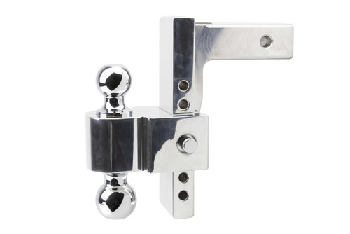 8" Drop Adjustable Aluminum Ball Mount 2" & 2-5/16" Balls