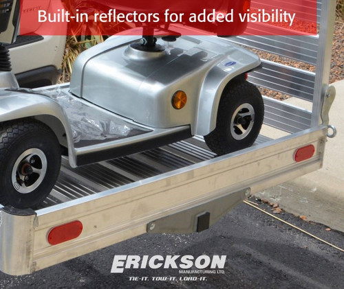 Deluxe Aluminum Hitch Carrier with Ramp - 400 lbs.