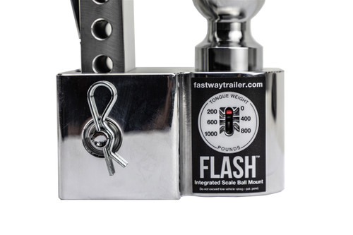 10" Drop Adjustable Aluminum Ball Mount with Scale 2" & 2-5/16" Ball