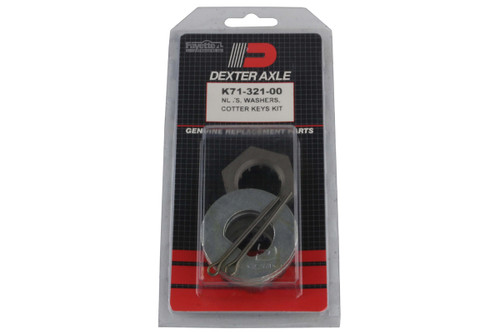 Spindle Nuts, Washers, & Cotter Pins Kit for 12"x2" Brake Drums