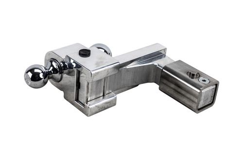 2-1/2" 6" Drop Adjustable Aluminum Ball Mount withintegrated locks 2" & 2-5/16" Balls