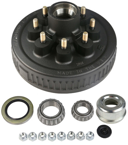 5,200 - 7,000 lb. Electric Brake Drum Complete Kit - 9/16" Studs