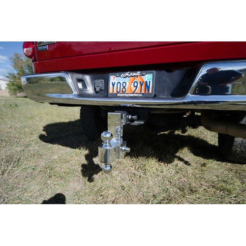 4" Drop Adjustable Aluminum Ball Mount 2" & 2-5/16" Ball