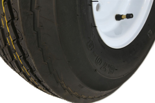 8" 5.70-8 Eco-Trail Trailer Tire & 4 Lug Wheel