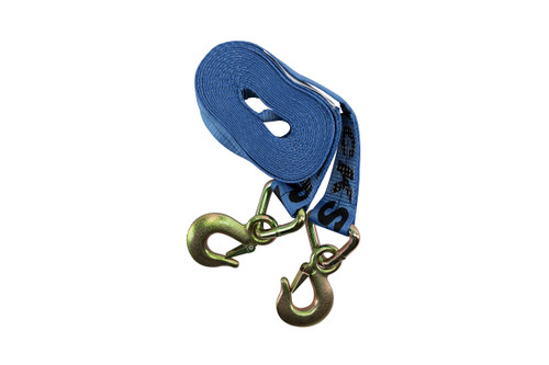 2"x20' 10,000 lb. Tow Strap with Forged Safety Snap Hooks