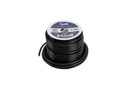 Grote 100 Ft. Roll of 10 Gauge Thermo Plastic Wire - Black
