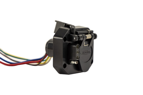 Hopkins Quick Install 6 Round / 4 Flat Vehicle Connector with 4-Flat Adapter & Wires