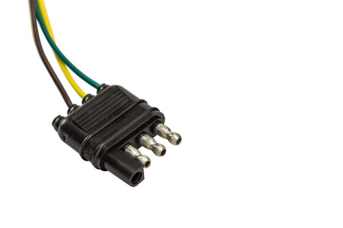 Hopkins Quick Install 6 Round / 4 Flat Vehicle Connector with 4-Flat Adapter & Wires