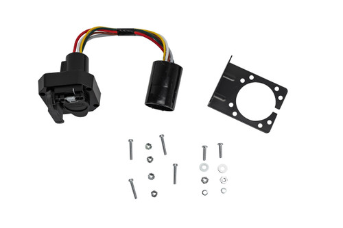 Hopkins Quick Install 6 Round / 4 Flat Vehicle Connector with OEM Plug