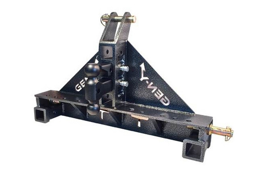 GenY 3 Point Tractor Hitch for Bumper & Gooseneck Trailers - CAT 3
