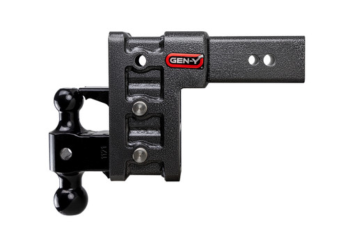 Mega-Duty 3" 32K 6" Drop/Rise Adjustable Ball Mount