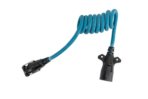 Hopkins 7RV to 6 round Flex-Coil Vehicle Plug Adapter - 3 ft