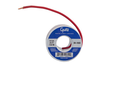 Grote 25 Ft. Roll of 14 Gauge Thermo Plastic Wire - Red
