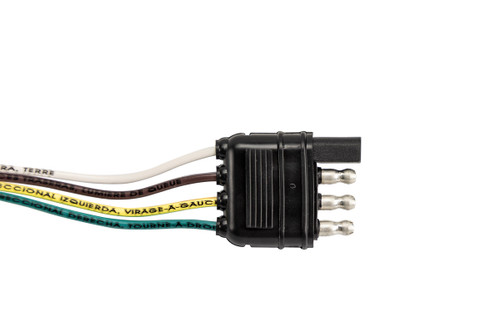 Hopkins 4 Flat Extension Cord (10ft.) with Dust Cap