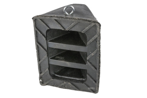 HD Rubber Wheel Chock with Eyebolt
