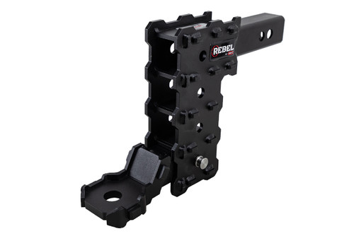 RebelxTactical Lightweight 8-1/2" Drop Adjustable Ball mount - 7,000 lbs.