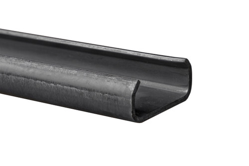 Steel C-Channel Slide Track - 6 FT - Raw