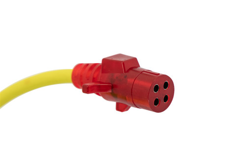 Hopkins 4 round male to 4 round male Flex-Coil Vehicle Plug Adapter with Nite-Glow