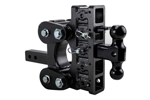 BOSS Torsion-Flex 16K 7.5" Drop Adjustable Ball Mount with 2" & 2-5/16" Versa-ball and Pintle Lock