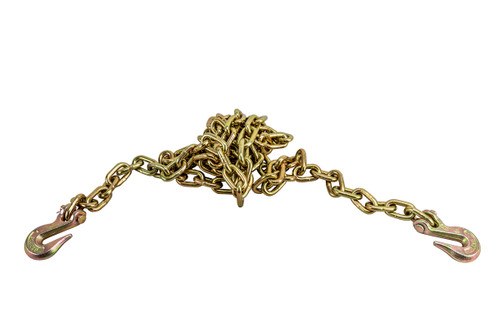 5/16" Grade 70 Transport Chain with Grab Hooks - 10 ft.