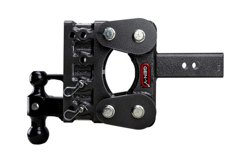 BOSS Torsion-Flex 2-1/2" 16K 5" Drop Adjustable Ball Mount with 2" & 2-5/16" Versa-ball and Pintle Lock