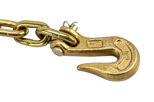 5/16" Grade 70 Transport Chain with Grab Hooks - 20 ft.